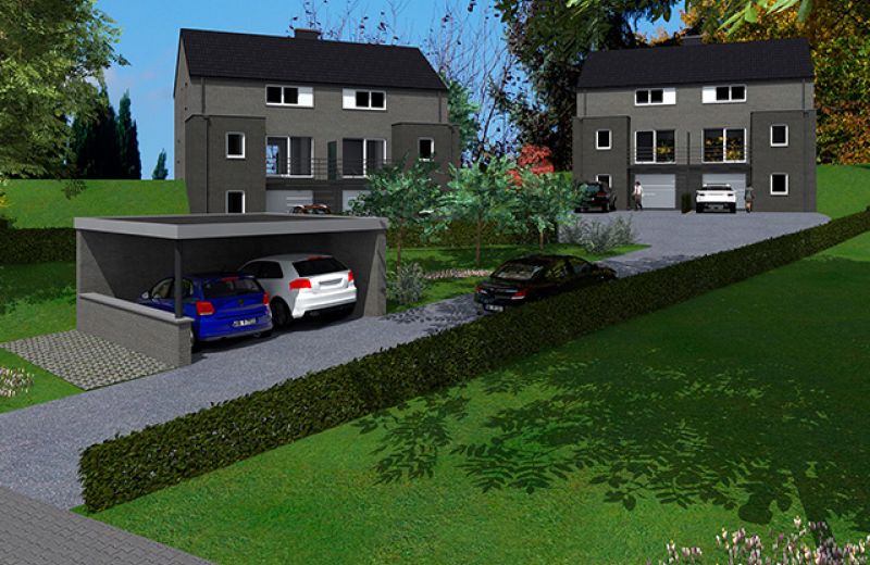 Projet à Sprimont  4 villas avec permis d'urbanisme - 1