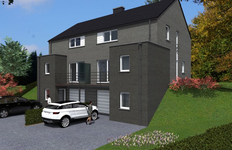 Projet à Sprimont  4 villas avec permis d'urbanisme - 3